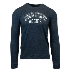 utah state aggies long sleeve tshirt navy
